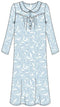 Marlon 'Pretty Floral' Wincey on Pastel 40" Inch Length Nightdress MA45754